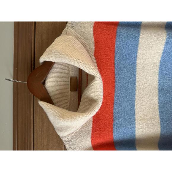 POL Striped Cowl Neck Pullover Knit Sweater Women’s size Medium Oversized - Picture 5 of 10